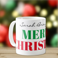 Name auf Big Merry Christmas 11oz Classic