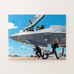 Name auf Kids Pre Flight F-35 Lightning II anpasse Puzzle