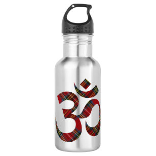 Name auf Om Symbol 18oz Edelstahlflasche