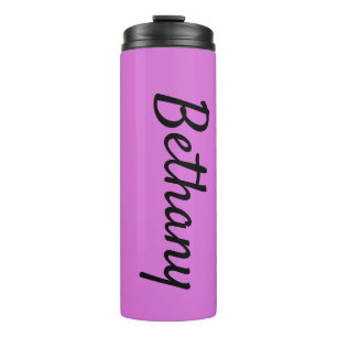 Name auf Orchid Matching Design 12oz Thermosbecher