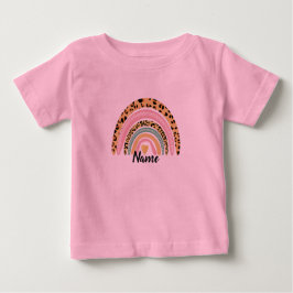 Name Baby Girl Boho Rainbow Matching T - Shirt