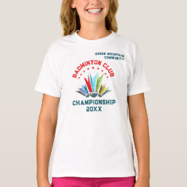 Name Badminton für Team der Club League T-Shirt