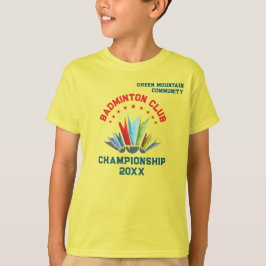 Name Badminton für Team der Club League T-Shirt