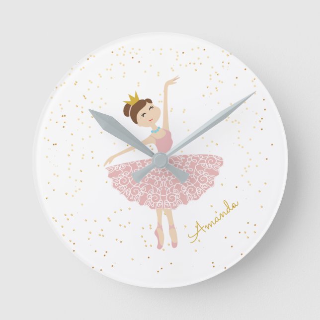 Name ballerina personalisieren rund um die Uhr (Vorderseite)