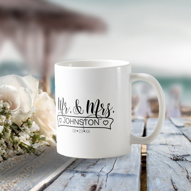 Name Banner Mr & Mrs ID668 Kaffeetasse (Von Creator hochgeladen)