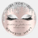 Name Beauty Lshes Tropfens Rose Gray Lashes Cleane Runder Aufkleber (Vorderseite)