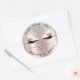 Name Beauty Lshes Tropfens Rose Gray Lashes Cleane Runder Aufkleber (Umschlag)