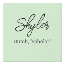 Name Bedeutung Leinwand