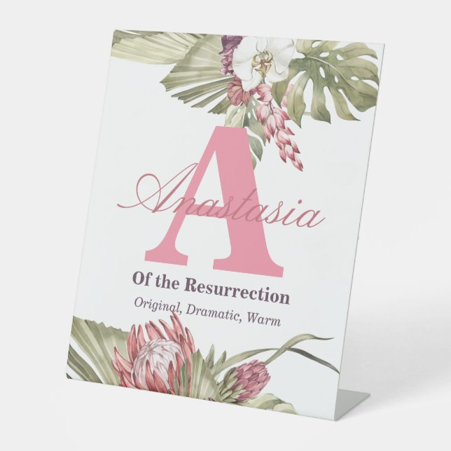 Name Bedeutung von Anastasia Sockelschild (Vorderseite)