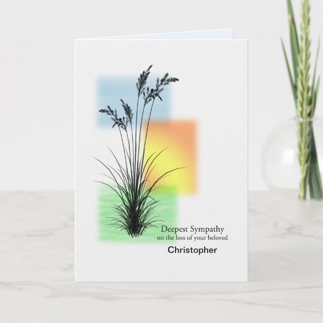 Name, Beileid, Grass hinzufügen Karte (Vorderseite)