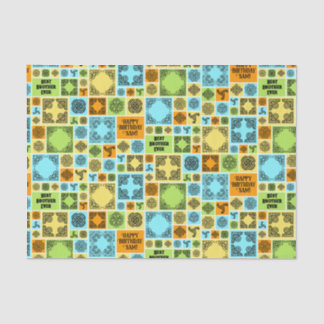 Name & Beziehung Geburtsdatum Orange & Grün hinzuf Seidenpapier