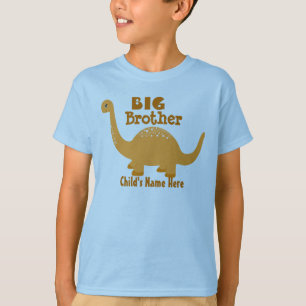 Name Big Brother Dinosaurier hinzufügen T-Shirt