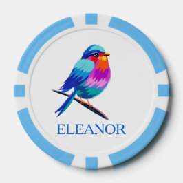 Name Birdie Vergiss mich Nicht Blume 90. Geburtsta Pokerchips