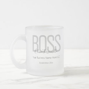 Name Black Gray Boss Mattglastasse