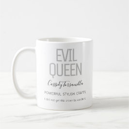 Name Black Gray Evil Queen Kaffeetasse