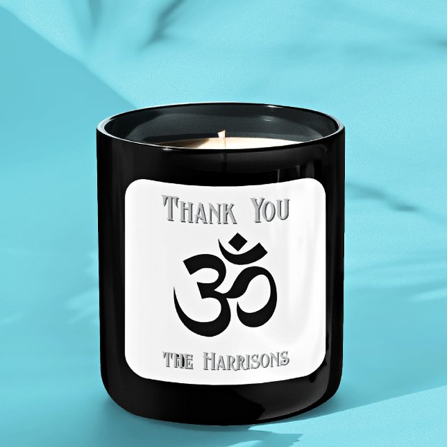 Name. Black Om Symbol 3-in Dankeschön Aufkleber (Von Creator hochgeladen)