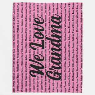 Name Blanket, Hauptname und alle Hintergrundnamen  Fleecedecke