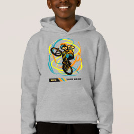 Name BMX Bike Rider Wirbel Freestyle hinzufügen Hoodie
