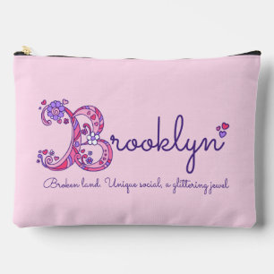 Name Brooklyn, beginnend mit einem Bleistiftkoffer Zubehörtasche
