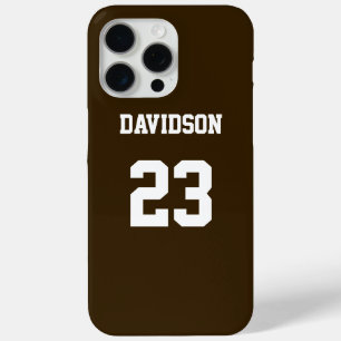 Name Brown and White Jersey Case-Mate iPhone Hülle