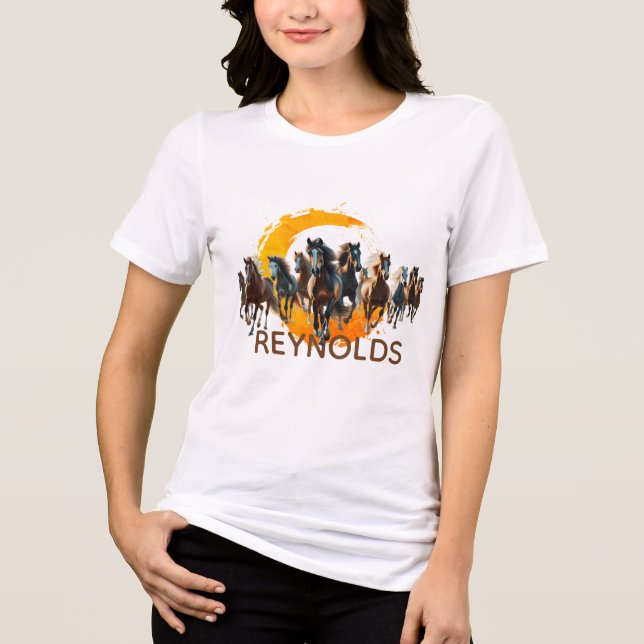 Name Brown Horse Graphic T - Shirt hinzufügen (Vorderseite)