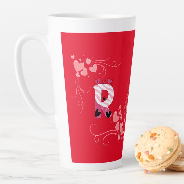 Name Buchstaben "R" Milchtasse (Beispiel)