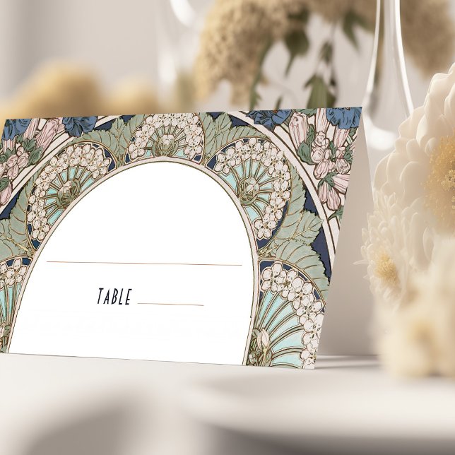 Name Cards Navy Blue Wedding Table Vintag Platzkarte (Von Creator hochgeladen)