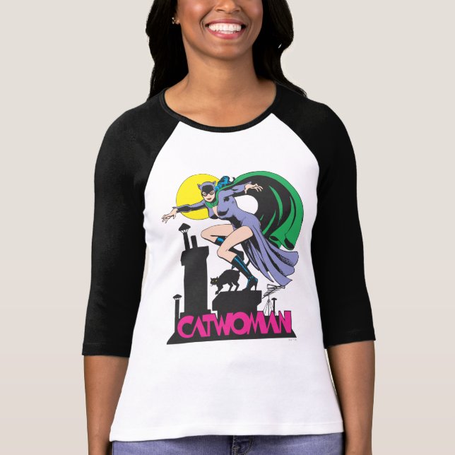 Name Catwoman & Pink Tri-Blend Shirt (Vorderseite)