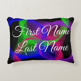 Name Change Circle Blend Geometric Accent Pillow Dekokissen