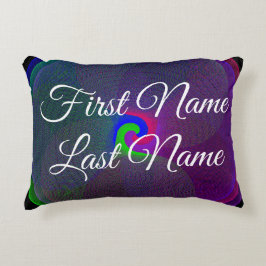 Name Change Fused Centre Geometric Accent Pillow Dekokissen