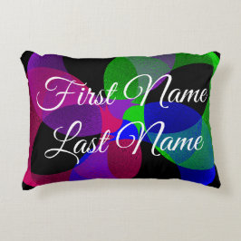 Name Change Fusion Geometric Accent Pillow Dekokissen