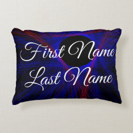 Name Change Geometric Triangle Accent Pillow Dekokissen