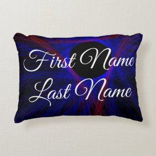 Name Change Geometric Triangle Accent Pillow Dekokissen