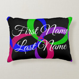 Name Change Interchange Geometric Accent Pillow Dekokissen