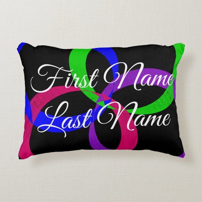 Name Change Interchange Geometric Accent Pillow Dekokissen (Vorderseite)