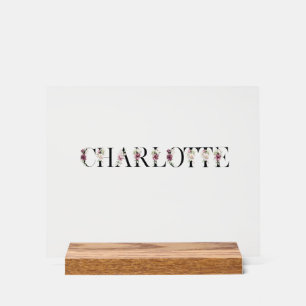 Name Charlotte Acrylschild