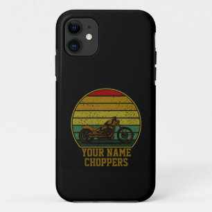 Name Chopper Motorrad-Retro-Sunset hinzufügen Case-Mate iPhone Hülle
