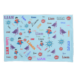 Name Collage 🎁 Phantastisch Bam Pow Superhero Kissenbezug