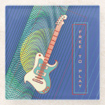 Name Cool Moderne Aquamarin & Blue Electric Gitarr