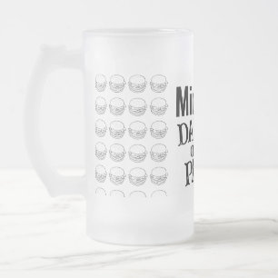 Name-Daddio des Patio-Grill-Enthusiasten hinzufüge Mattglas Bierglas