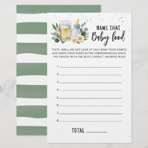 Name, dass Baby Food Game Greenerenery Baby brütet