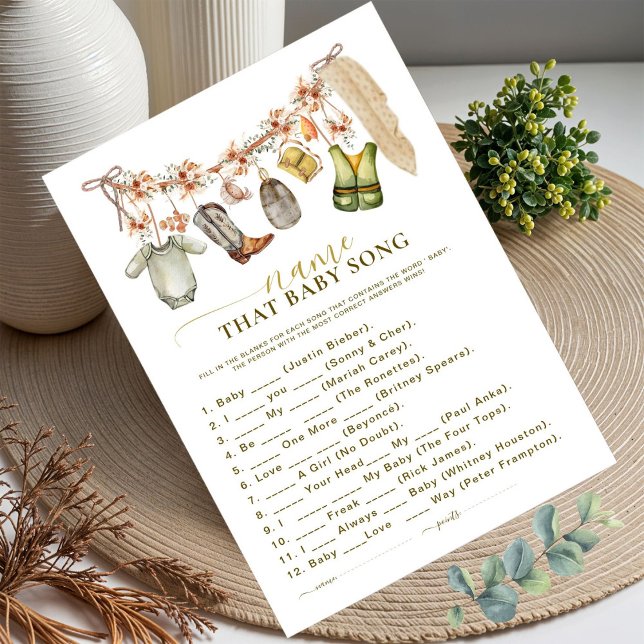 Name, dass Baby Song Reel begeistert Baby Duschspi (Von Creator hochgeladen)