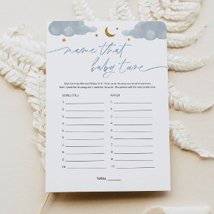 Name, dass Baby Tune Twinkle Star Baby Showspiel Einladung