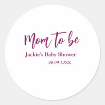 Name Datum Baby-Party werdende Mutter pink einfach