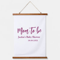 Name Datum Baby-Party werdende Mutter pink einfach