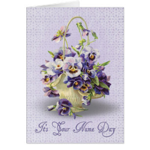 Name Day Pansy-Korb