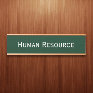 Name der Abteilung für moderne dunkle Grüne Büros Türschild