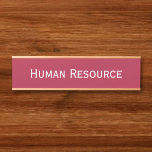 Name der Abteilung für moderne Magenta Office Türschild