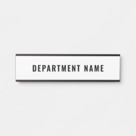 Name der Abteilung Türzeichen Zeichen Türschild