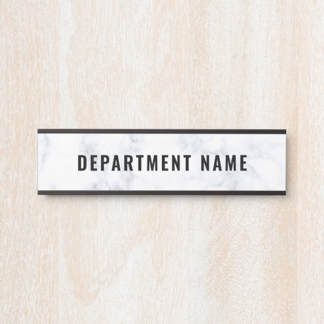 Name der Abteilung Türzeichen Zeichen Türschild (Vorderseite )